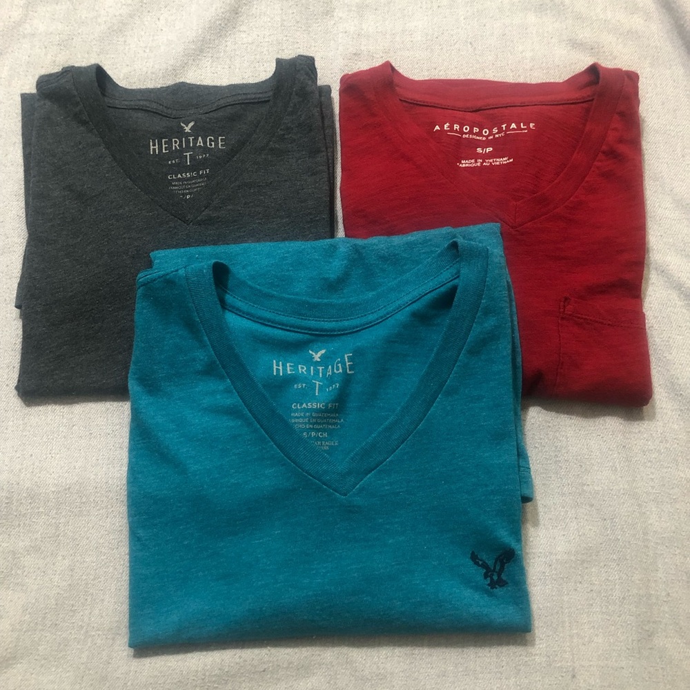 American Eagle v-neck classic T-shirt Bundle